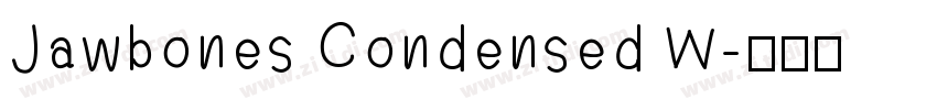 Jawbones Condensed W字体转换